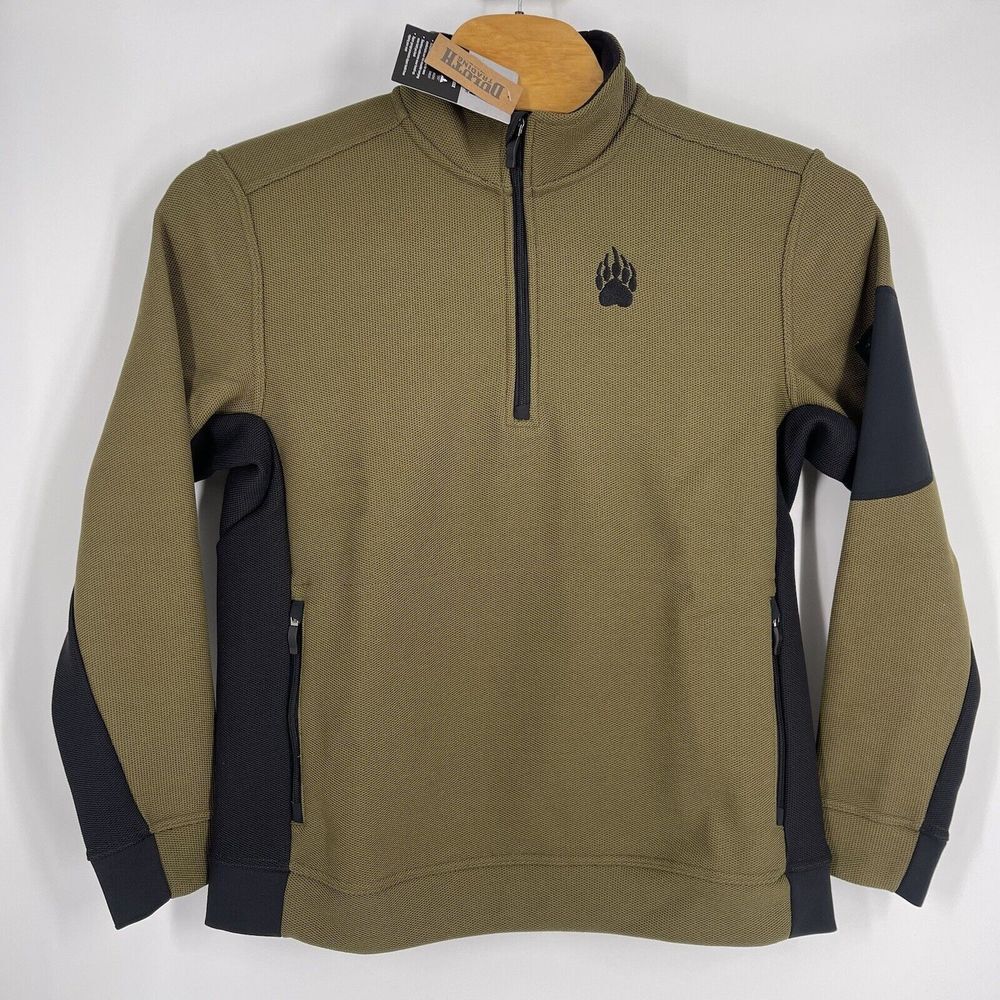 Duluth Trading Co Alaskan Hardgear GravelTec 1/4 Quarter Zip Fleece Men's Size L
